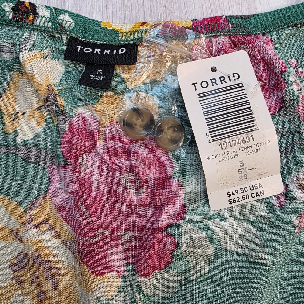 Torrid Fit & Flare Rayon Corset Lace Up Back Adjustable Straps Size‎ 5 *READ* - Picture 5 of 7